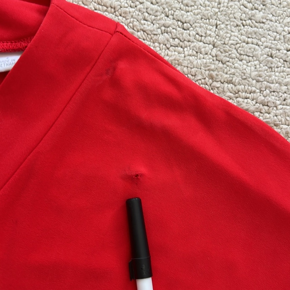 NY & Co stretch Red/orange  Women's Jumpsuit - Picture 5 of 14